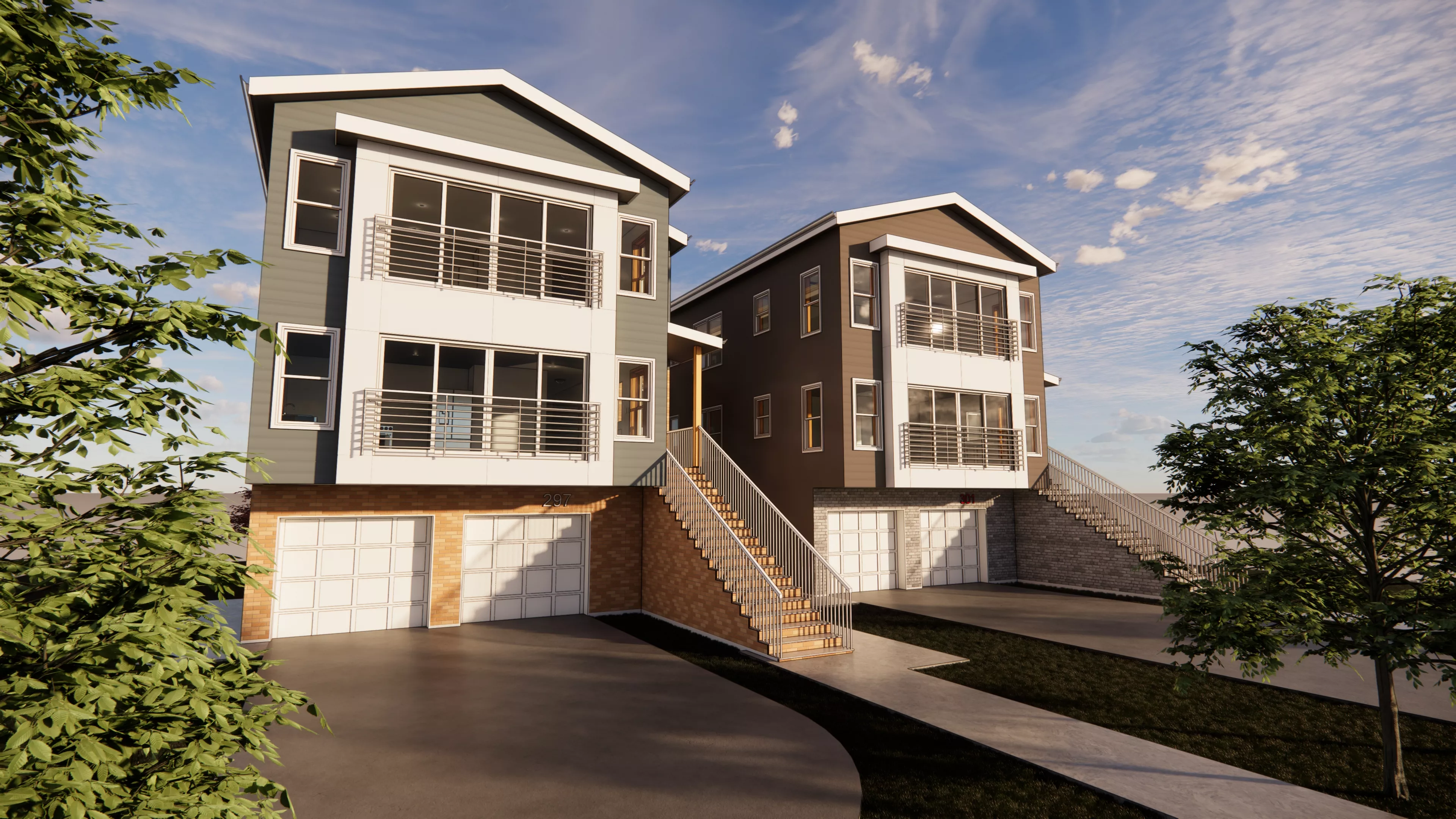 297-301 21st St, Irvington - New 2 Family